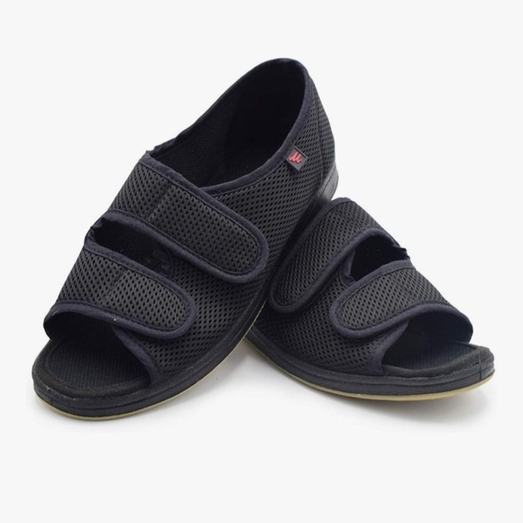 *New* Women's Open Toe Diabetic Sandals,Adjustable Width Arthritis Edema Shoes - Picture 6 of 7